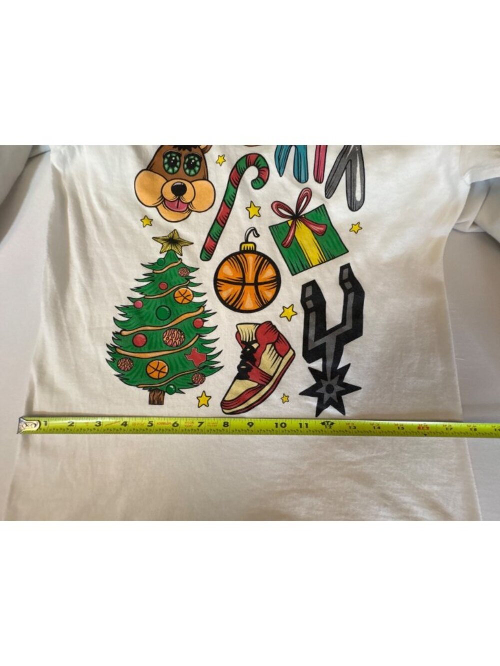 San Antonio Spurs White Long Sleeve T-Shirt Spurs Mascot Coyote Size S SATX - Picture 11 of 14